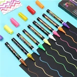 12 Colors Washable &Wet Erase Neon Chalk Markers