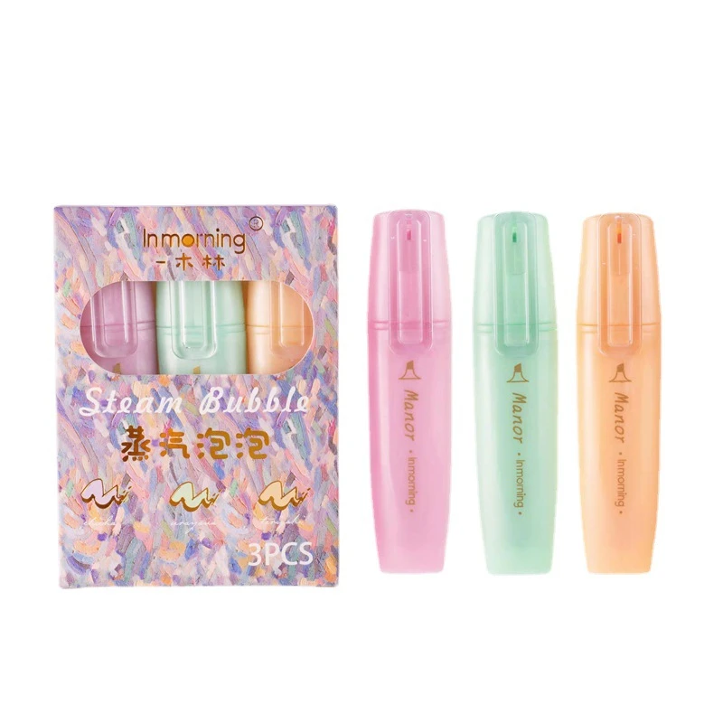 3 Colors Set Metallic Highlighter Set